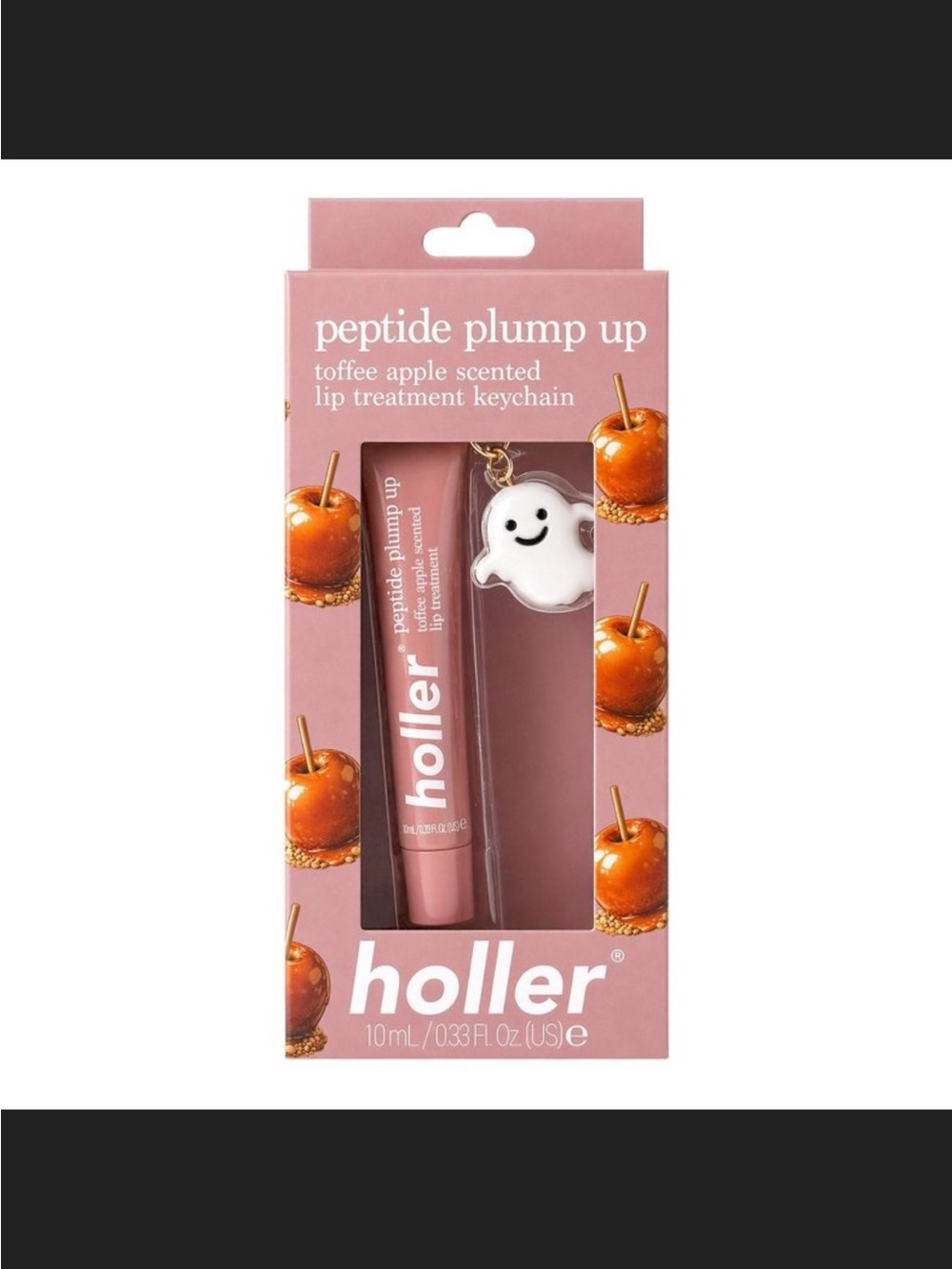 Peptide Plump Up Toffee Apple Scented Lip Treatment Keychain - Pink